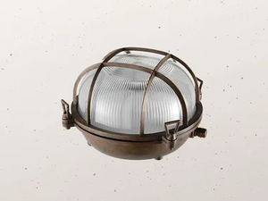 MARINA 247.39 - LED brass Bulkhead ceiling light _ Il Fanale